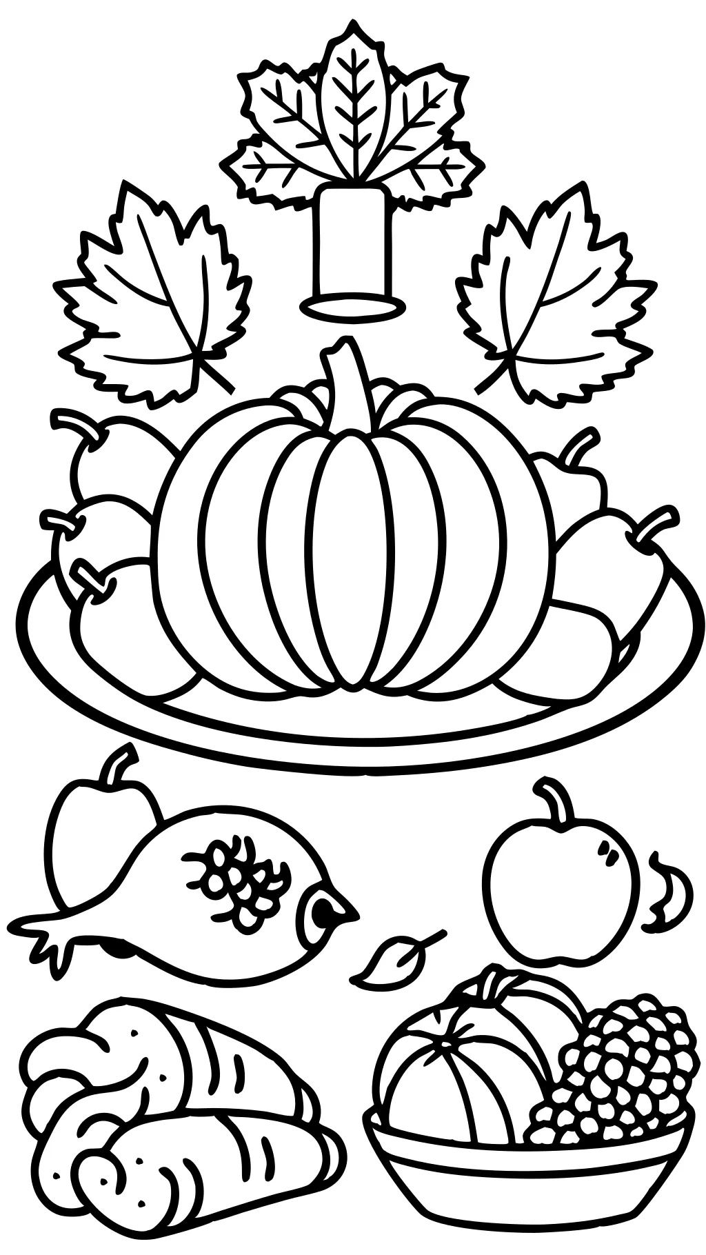 coloriage imprimable Thanksgiving